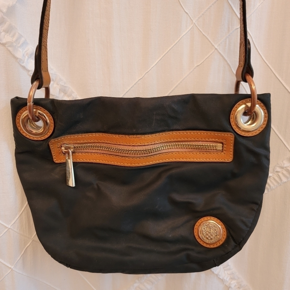 Vince Camuto Nylon/Leather Crossbody Bag